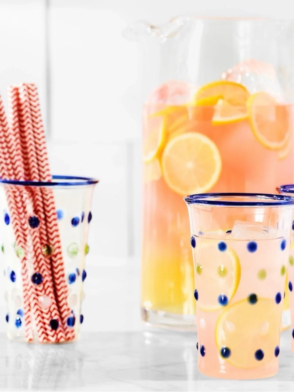 Williams Sonoma AERIN Confetti Tumblers Set of 4
